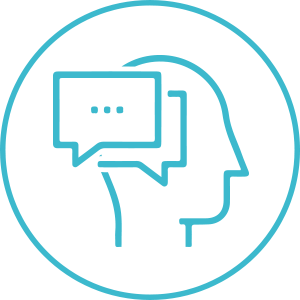 Speech Disorders Logo Speech Disorders Logo, cartoon image of human head